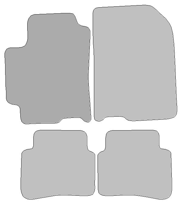 Fußmatten passend für Kia Rio IV Typ FB, YB, SC (Baujahr 2017 - aktuell)