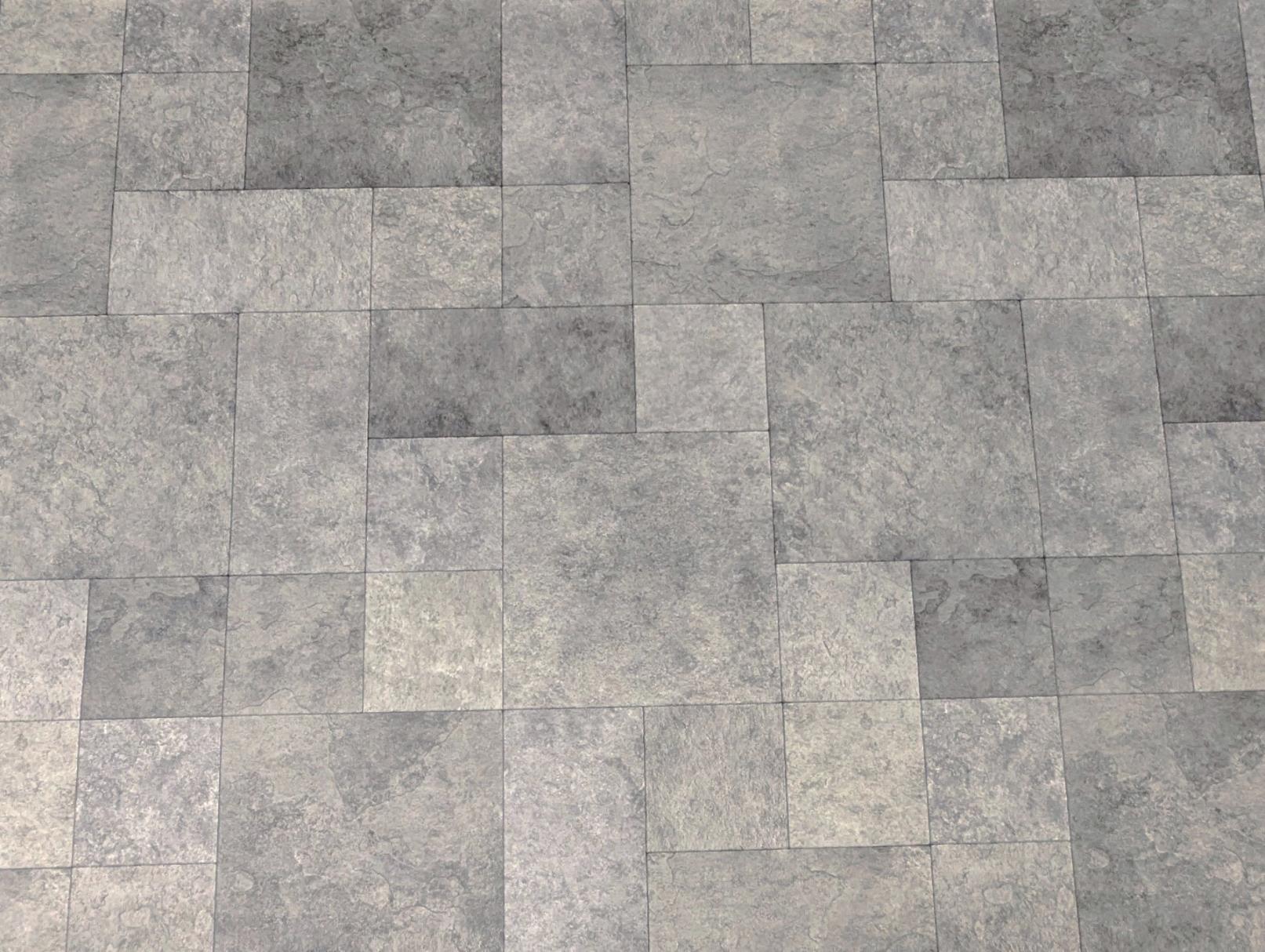 PVC Bodenbelag Vinylboden in Beton Fliesen Mix