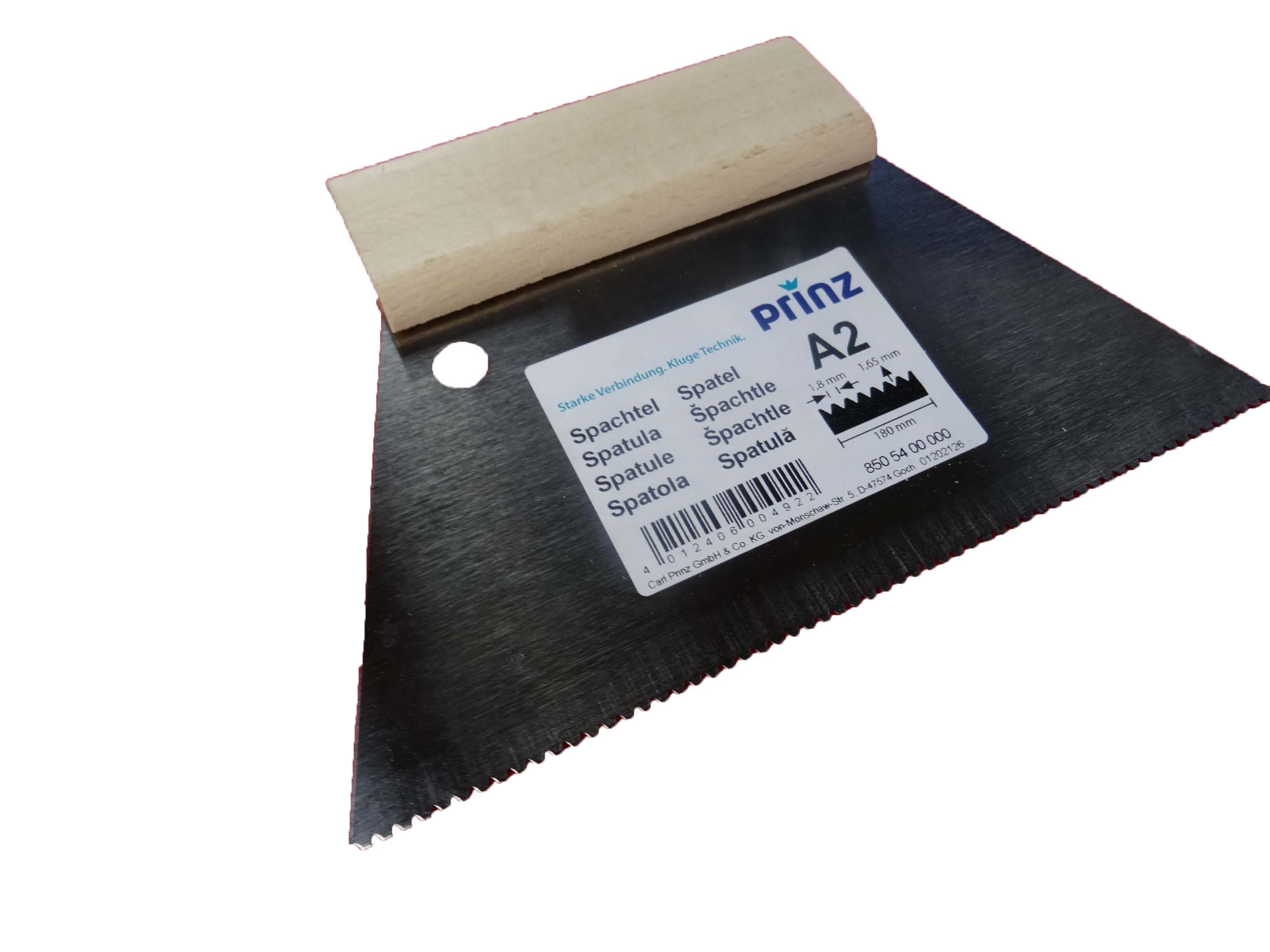 Spachtel A2 | verteilen von Kleber für PVC, Vinyl & Teppichböden