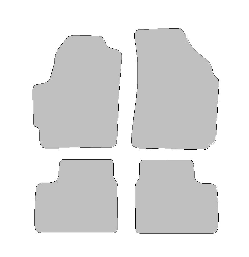 Fußmatten passend für Chevrolet Matiz I Typ  (Baujahr 2004 - 2018)