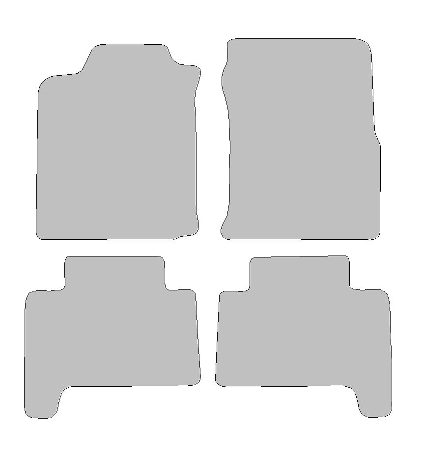 Fußmatten passend für Toyota Land Cruiser Prado Typ J12 (Baujahr 2002 - 2009)