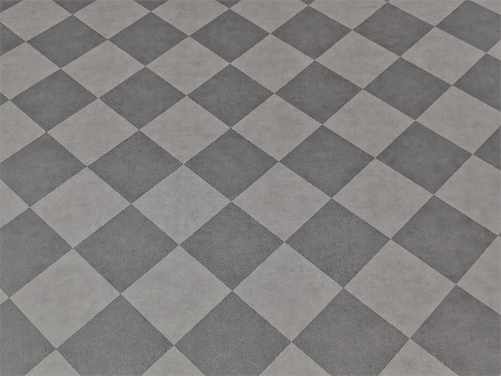 PVC Bodenbelag Vinylboden in diagonalem grau anthrazit