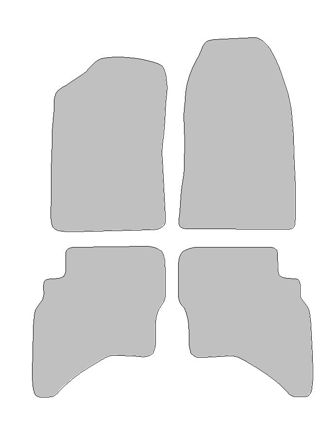 Fußmatten passend für Toyota Hilux VI Typ N1 (Baujahr 1997 - 2005)