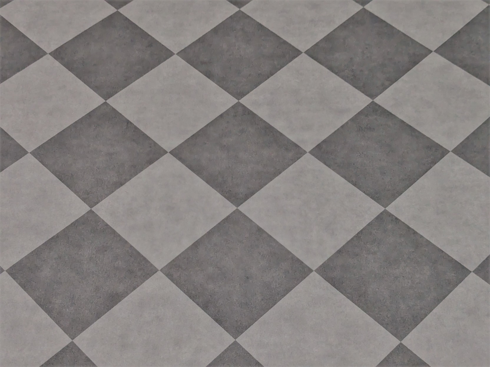PVC Bodenbelag Vinylboden in diagonalem grau anthrazit