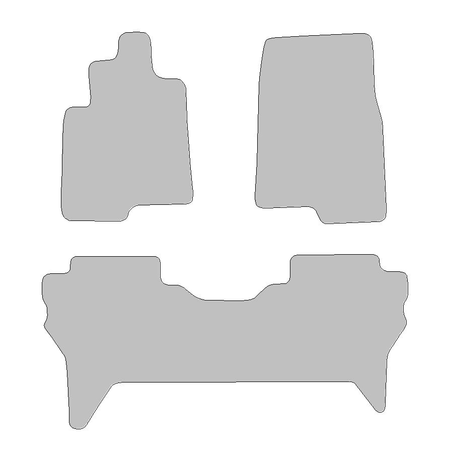 Fußmatten passend für Mitsubishi Pajero III Typ V6W, V7W langer Radstand (Baujahr 2000 - 2007)