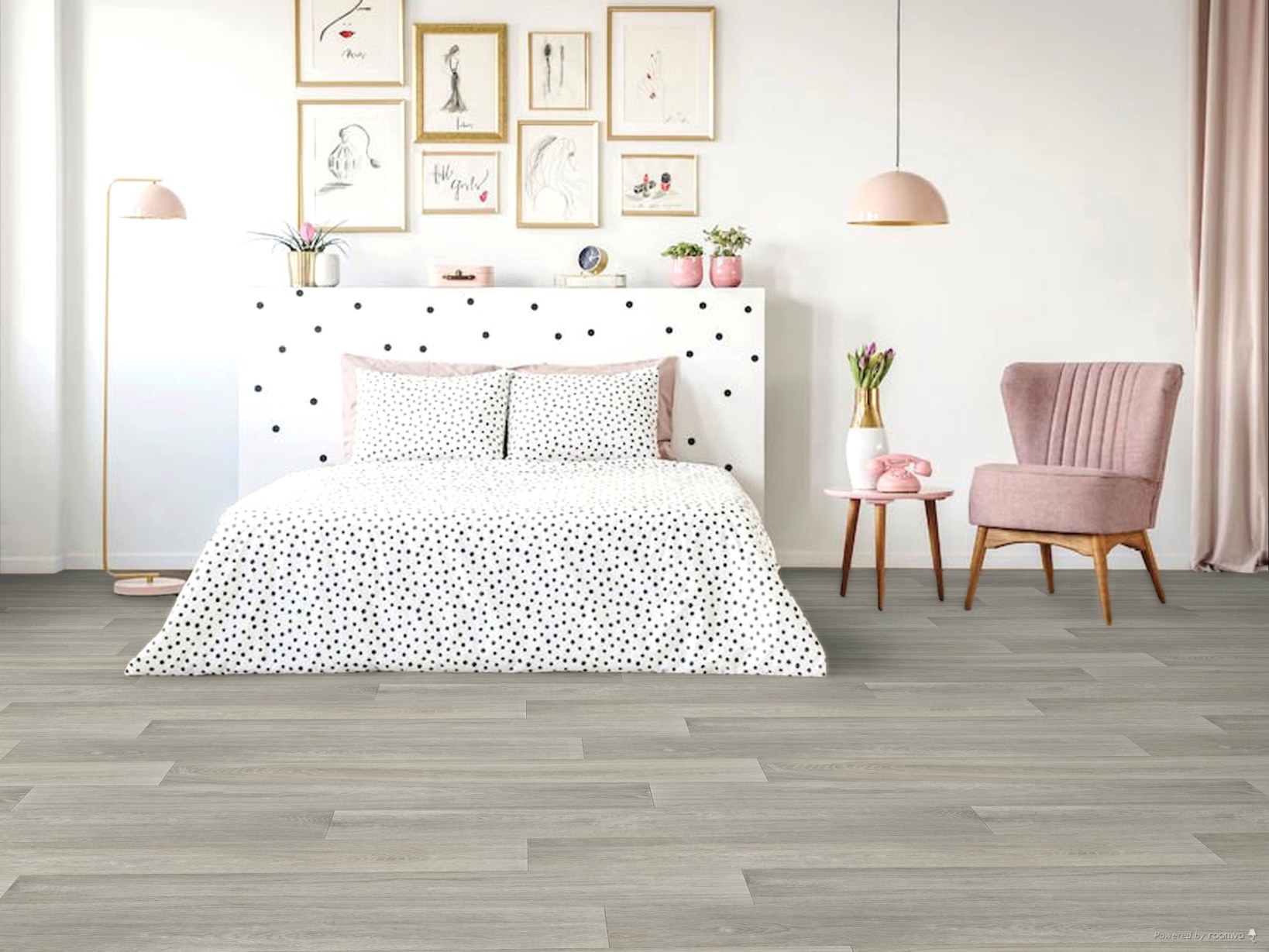 PVC Bodenbelag Vinylboden in skandinavischer Holzoptik – heller Designboden in Eichenoptik