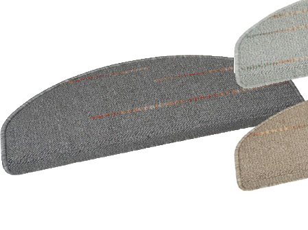 Stufenmatte Linea für Treppenstufen - trittschalldämmend und pflegeleicht