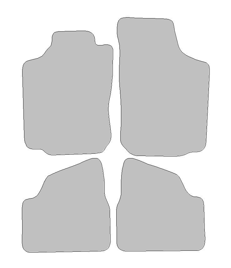 Fußmatten passend für Opel Corsa C Typ F08, F68, X01 (Baujahr 2000 - 2009)