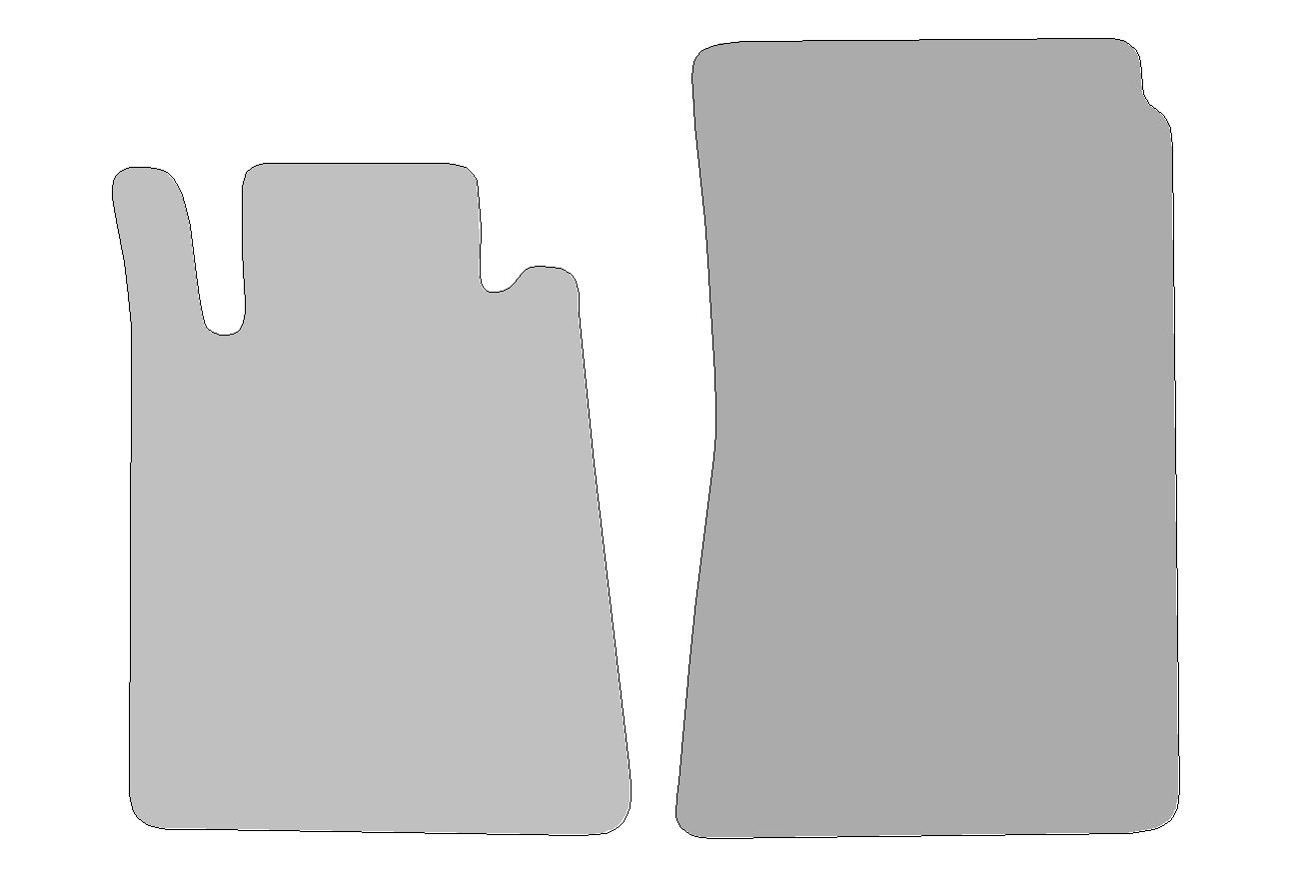 Fußmatten passend für Mercedes SLK Typ R171 (Baujahr 2004 - 2011)