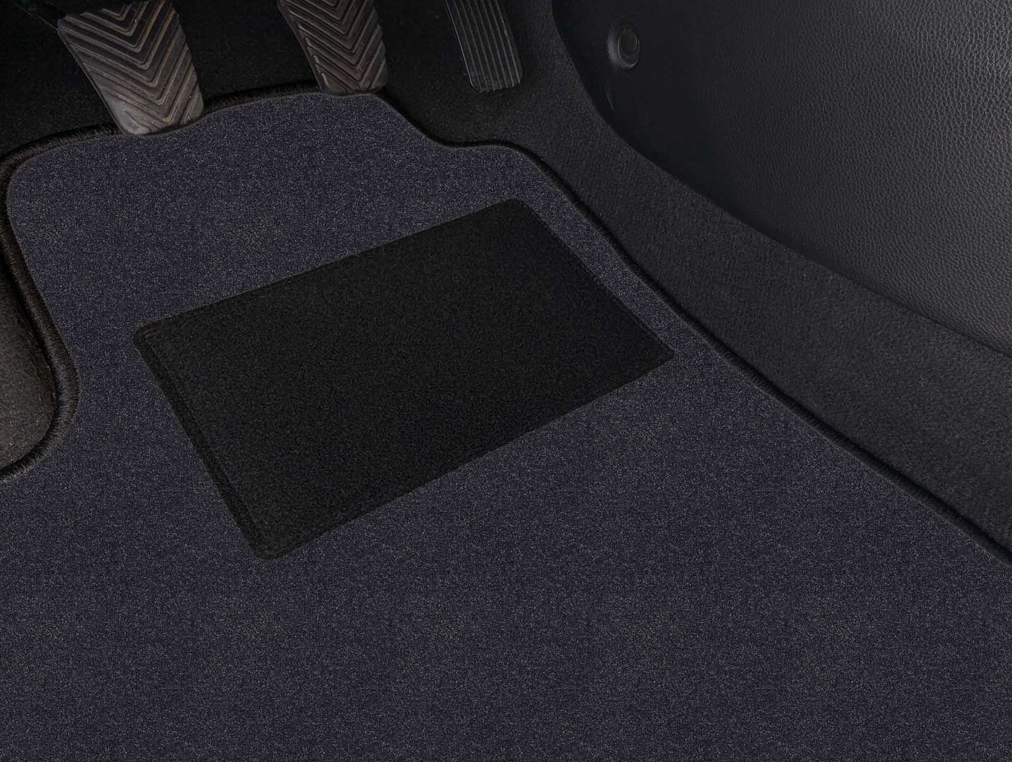 Lagerrest: Fußmattenset passend für VW California T6 SGC, SGG, SHC, Amalfi anthrazit, Umrandung grau