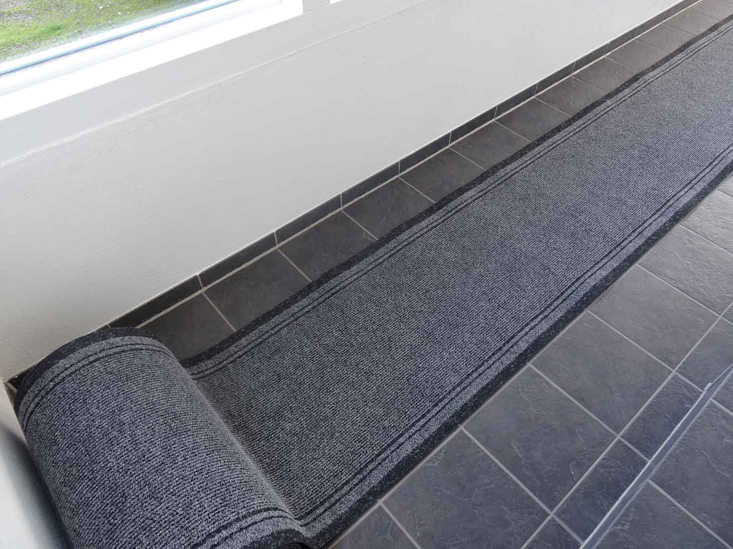 Lagerrest: Teppich Laeufer_Malaga, grau, Stück 0.67 m x 1.10 m