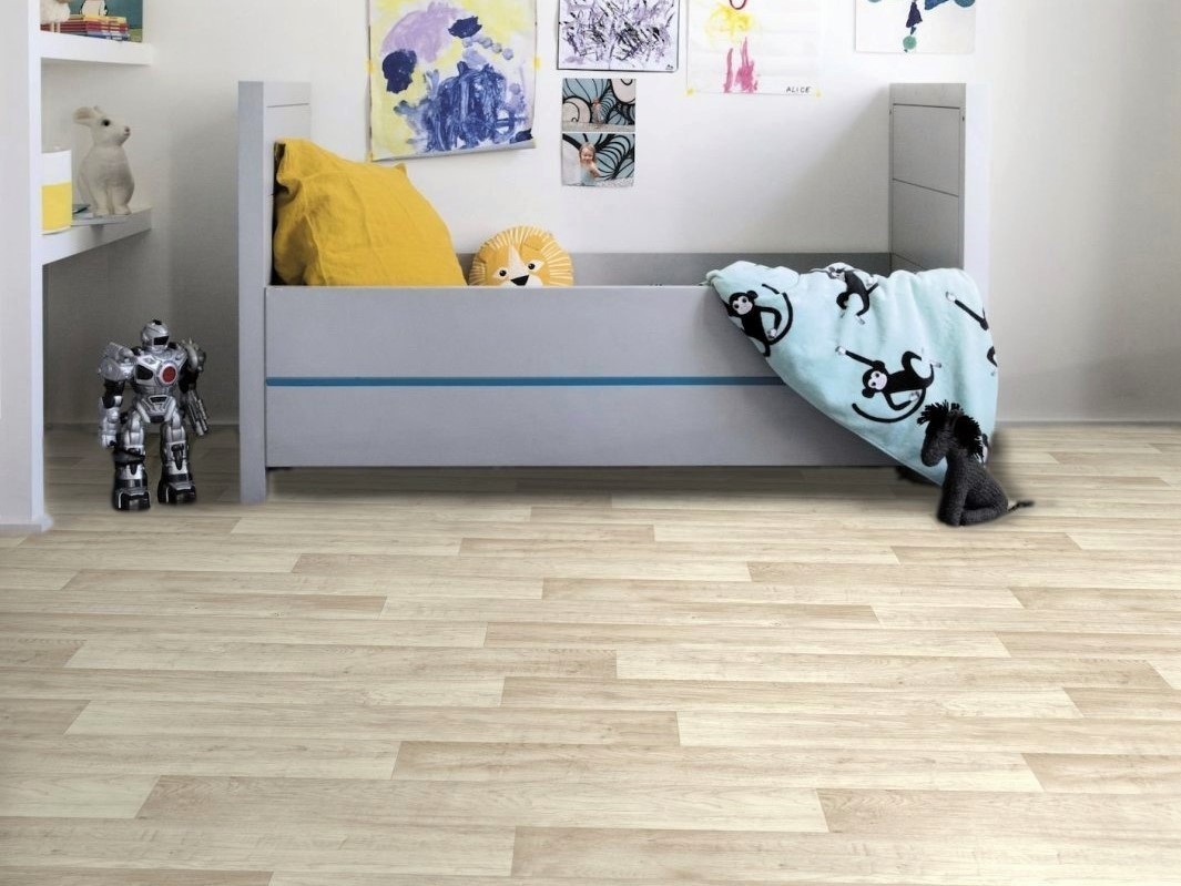 PVC Bodenbelag in natürlicher Holz Art