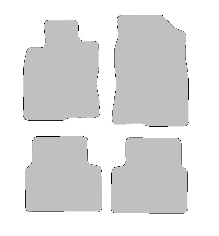 Fußmatten passend für Honda Civic X Typ FC, FL, FK (Baujahr 2015 - aktuell)