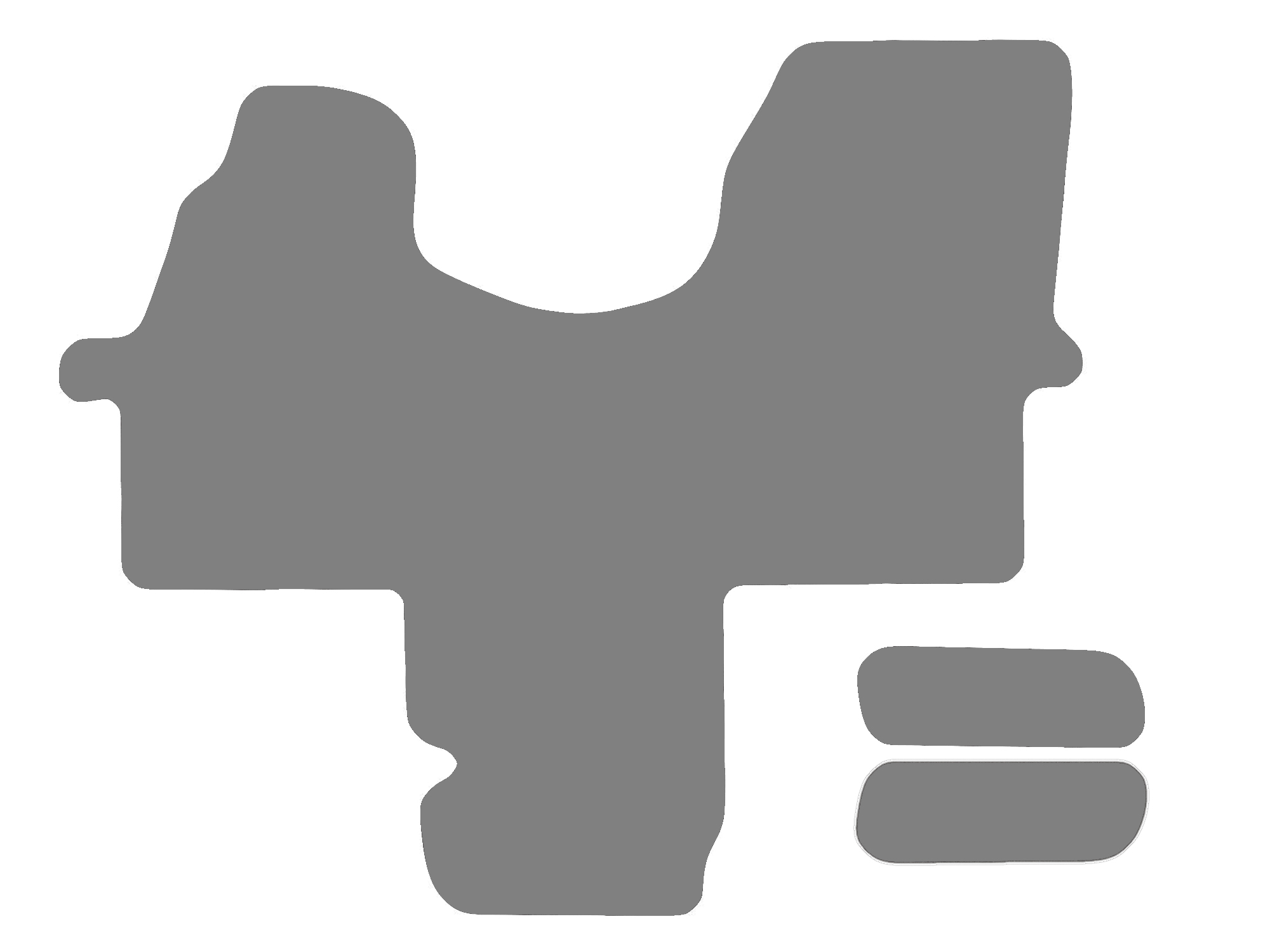 Fußmatten passend für Mercedes Sprinter Typ W906 2-Sitzer (Baujahr 2006 - 2013)