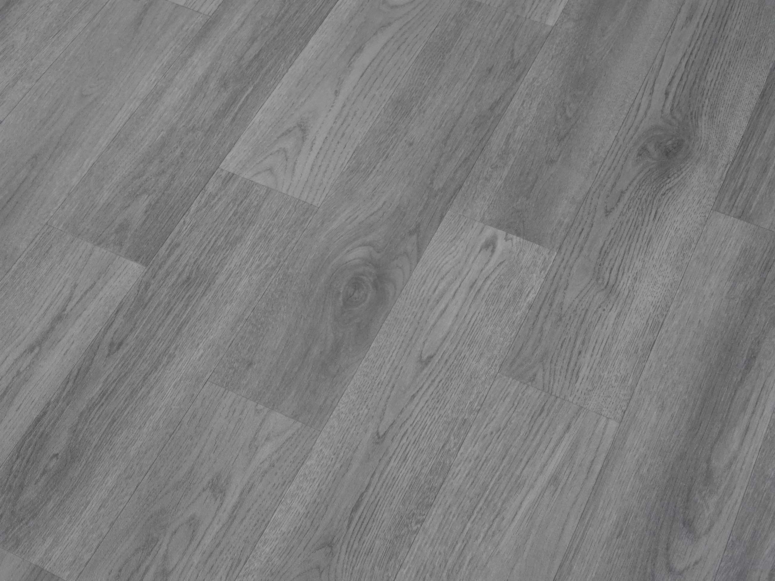 PVC Bodenbelag Vinylboden in schlichter Holz Art, grau