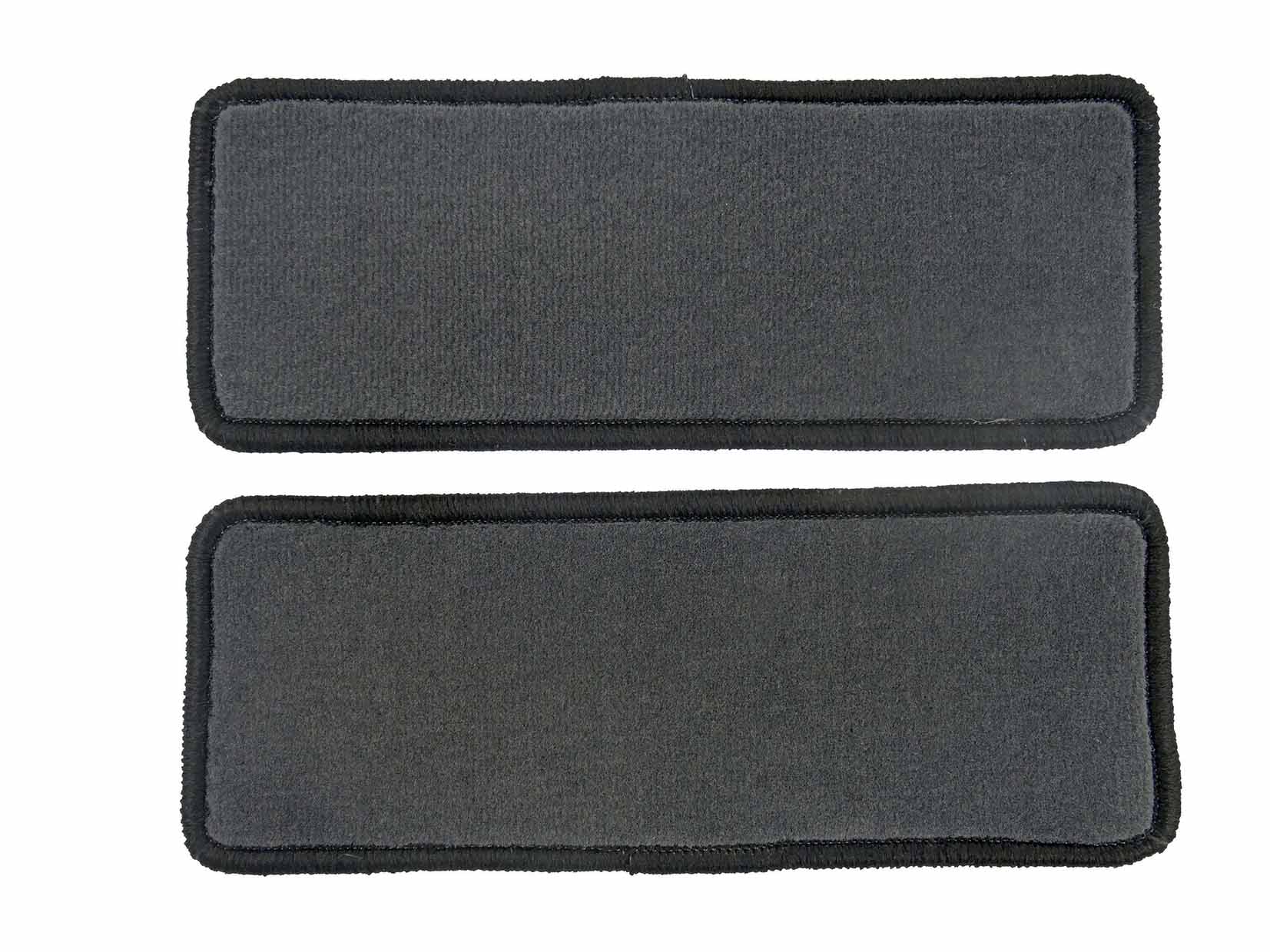 Lagerrest: 2 Trittstufenmatten passend für VW T4 70, 7D, Deluxe grau, Umrandung schwarz