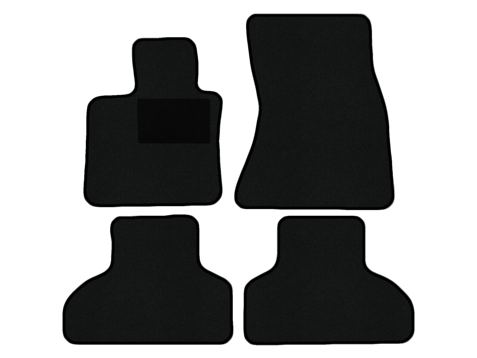 Remnant stock: car mats suitable for BMW X5 F15, F85, Classic schwarz, warp colour bordeaux
