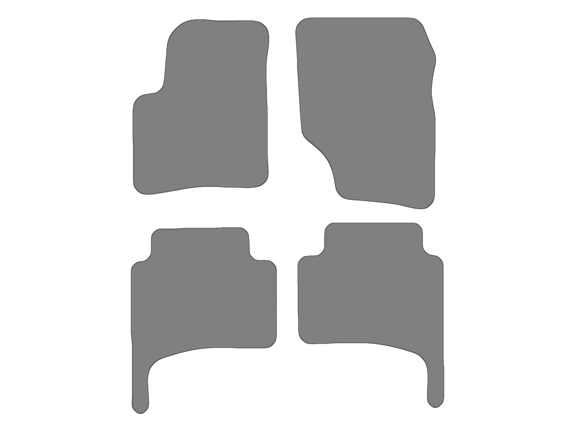 Jeu de tapis compatible avec VW Touareg I, type 7L  (année de construction 2002-2010)