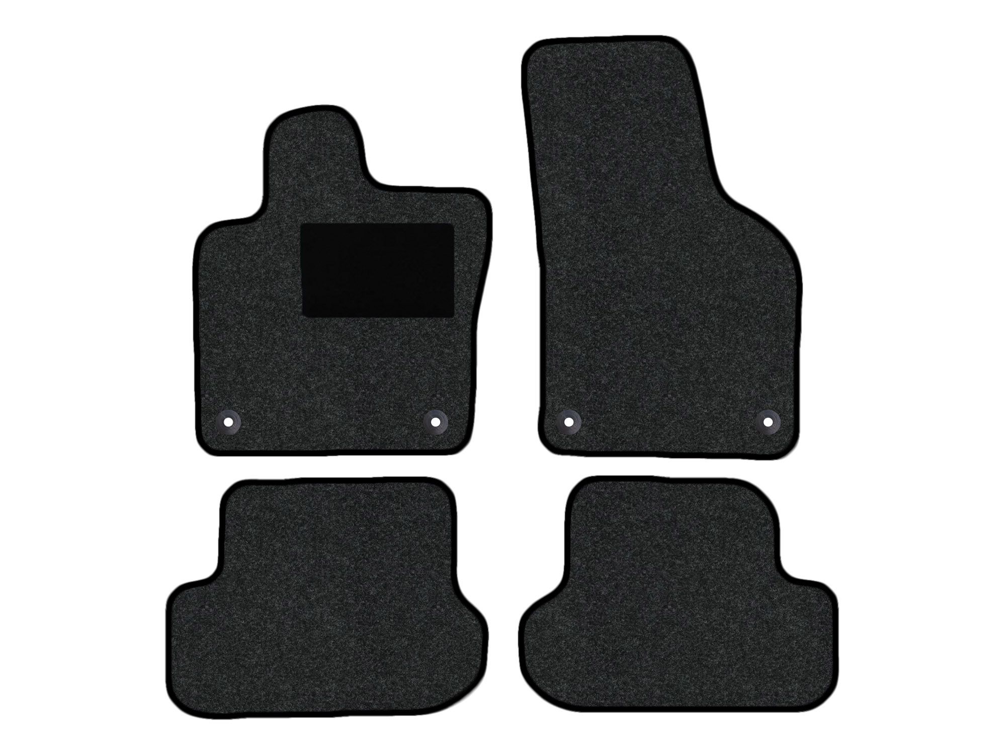 Remnant stock: car mats suitable for VW Beetle 5C, Hit anthrazit, warp colour beige