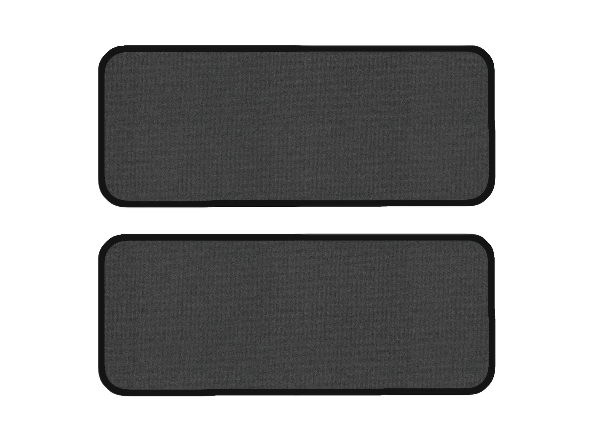 Remnant stock: 2 step mats suitable for Fiat Ducato 250, Deluxe grau, warp colour black