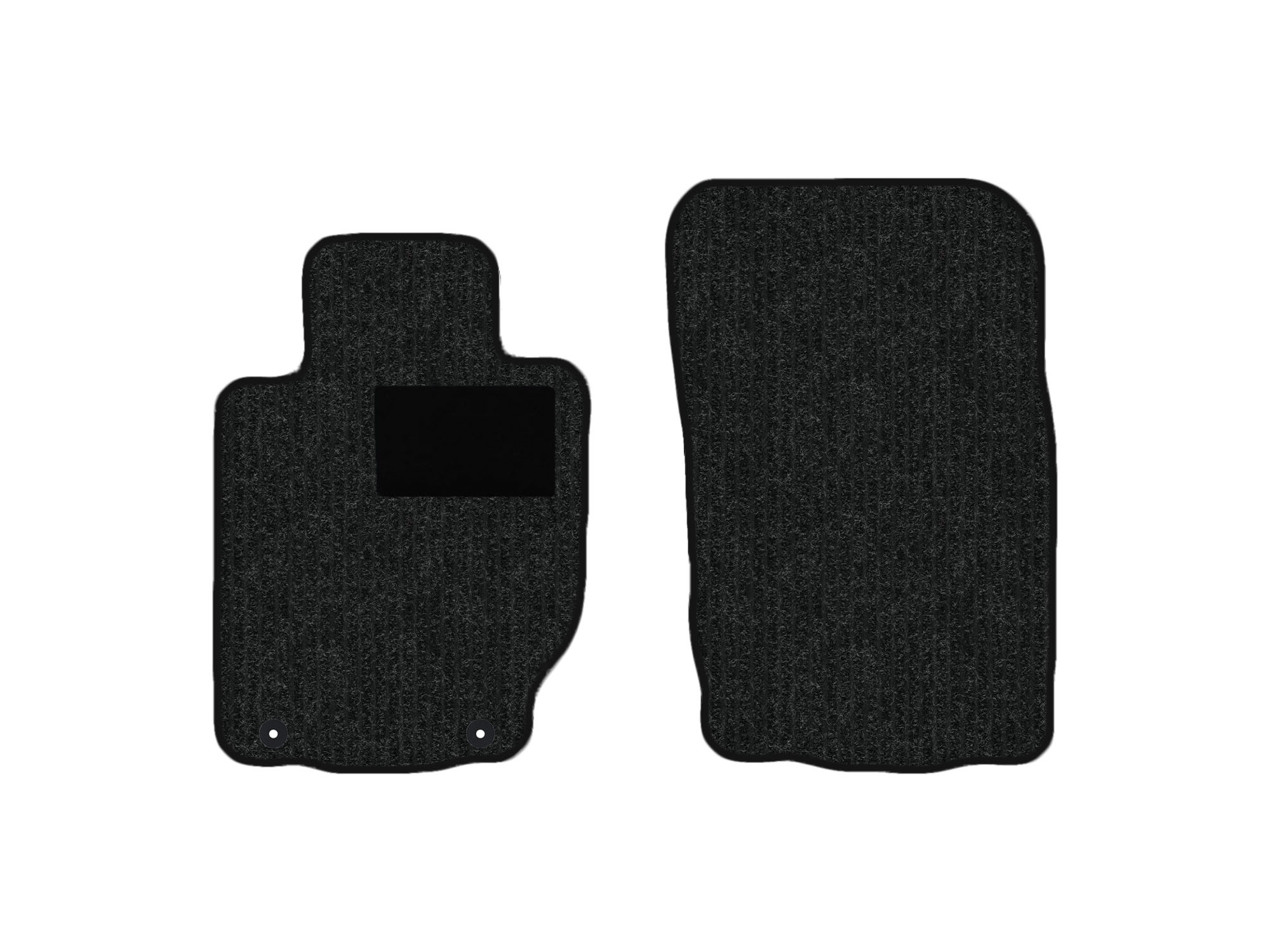 Lagerrest: Fußmattenset passend für Mitsubishi L200 KJ, KK, KL, Robust anthrazit, Umrandung schwarz