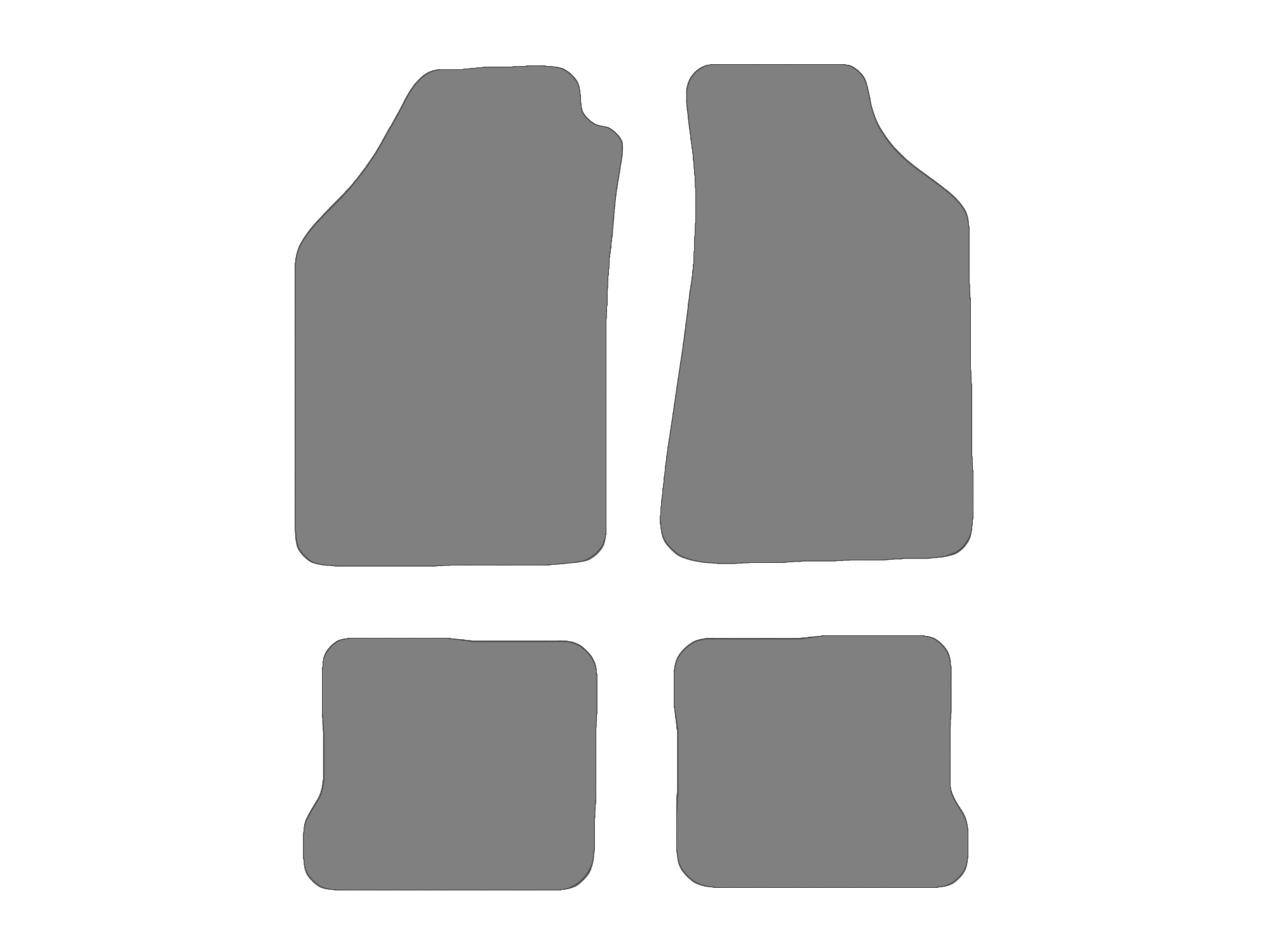Floor mat set for VW Golf II, type 19E, 1G1  (year of construction 1983-1992)