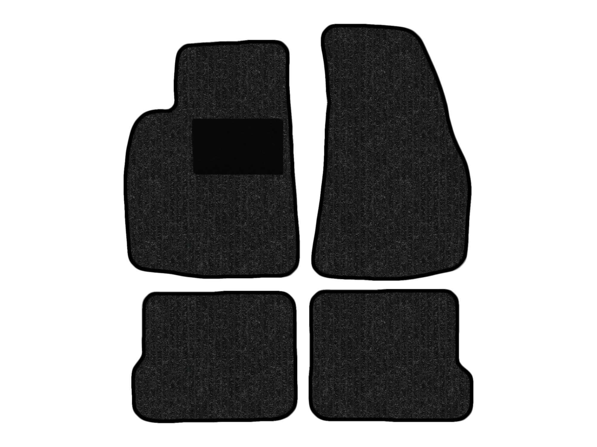 Remnant stock: car mats suitable for VW Golf I Cabriolet 155, Robust anthrazit, warp colour black