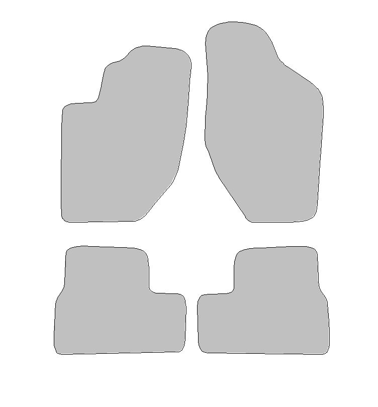 Fußmatten-Set für Lada Kalina, Typ 1117, 1118, 1119  (Baujahr 2004-2013)