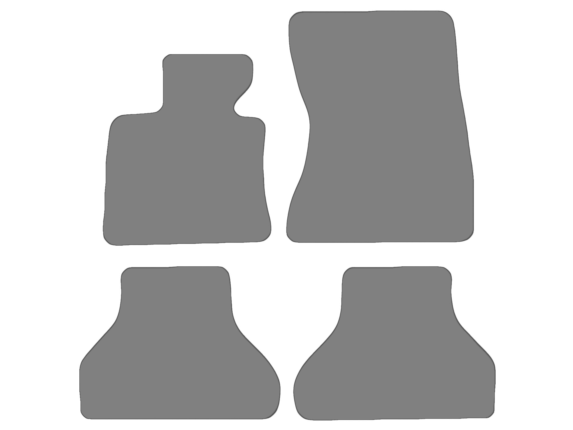 Floor mat set for BMW X6, type E71, E72  (year of construction 2007-2014)