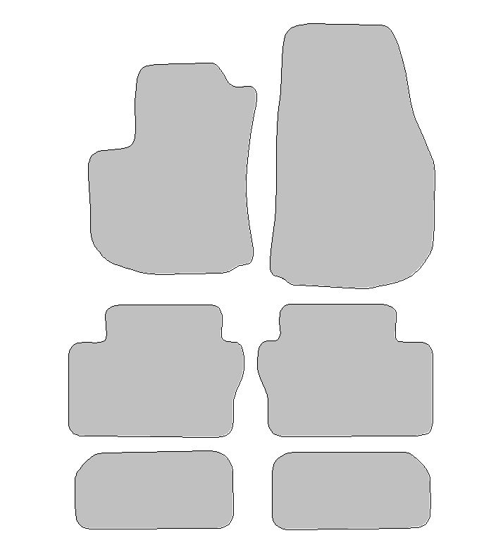 Fußmatten-Set für Opel Zafira B Typ A05, T98 (Baujahr 2005 - 2014), XL