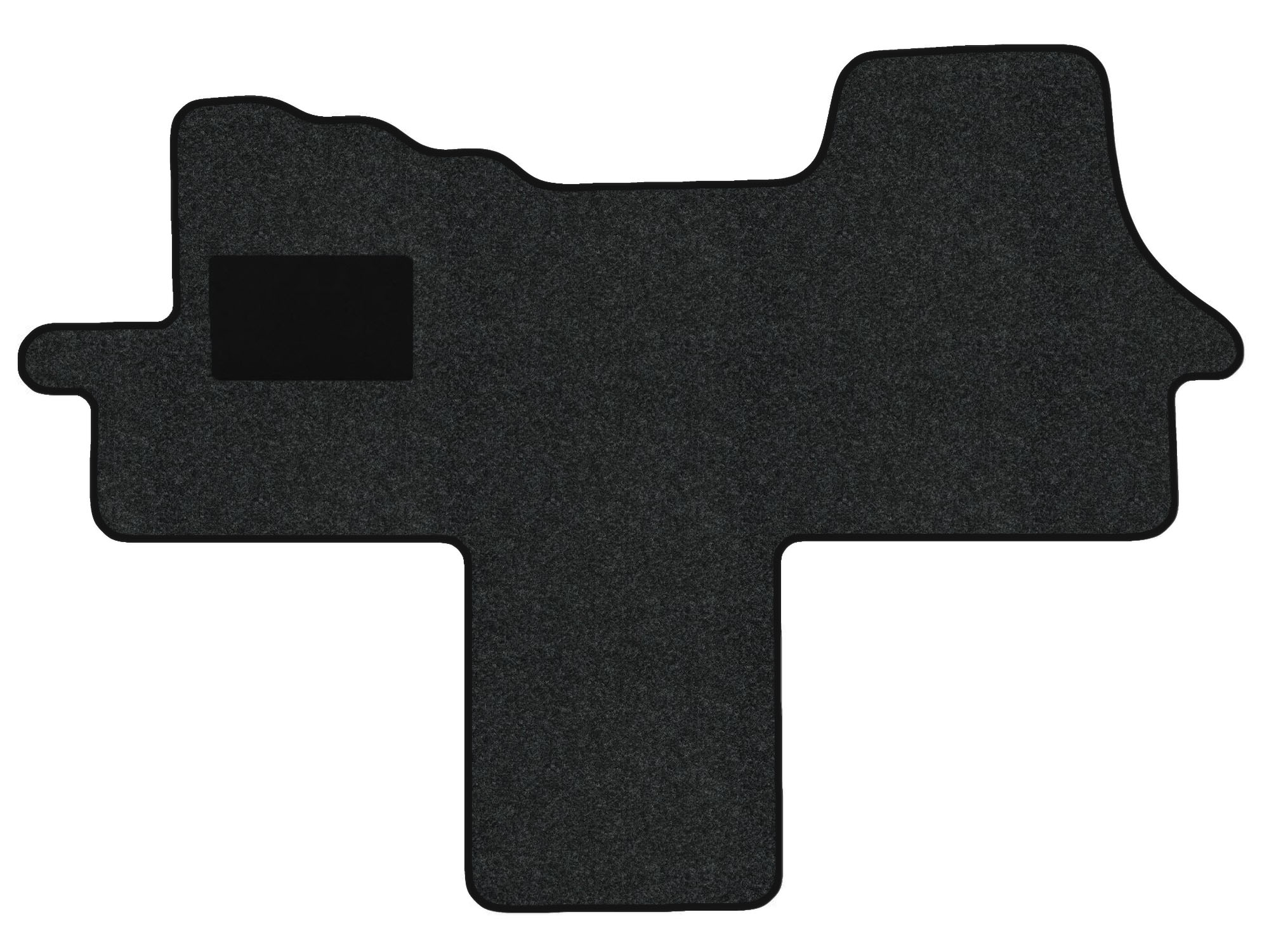 Lagerrest: Fußmattenset passend für Peugeot Boxer , Hit anthrazit, Umrandung bordeaux