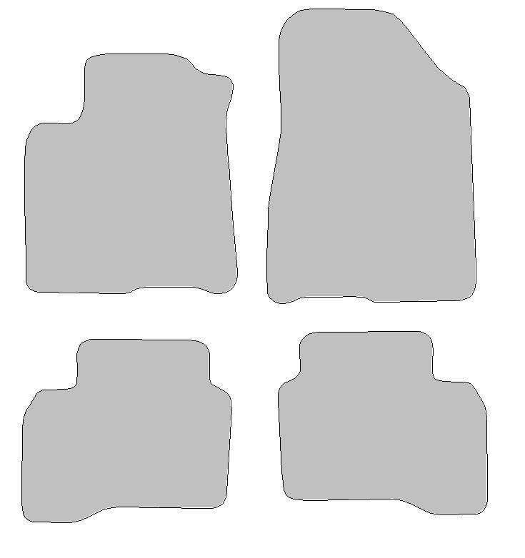 Fußmatten-Set für Kia Niro, Typ DE (Baujahr 2016-2023)
