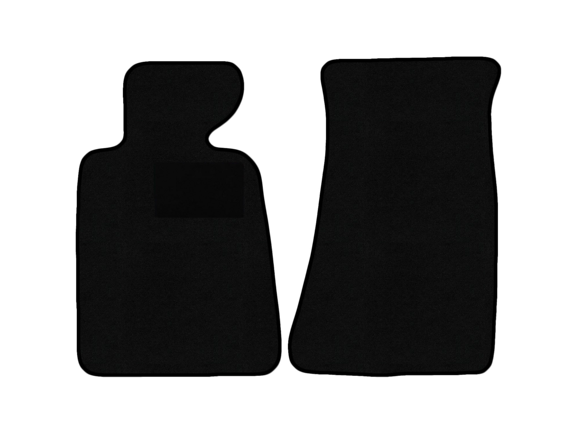 Remnant stock: car mats suitable for BMW Z3 E36, Deluxe schwarz, warp colour black
