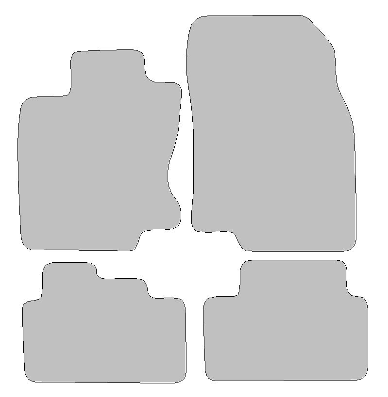 Fußmatten-Set für Renault Kadjar, Typ HA, HL (Baujahr 2015-2023)