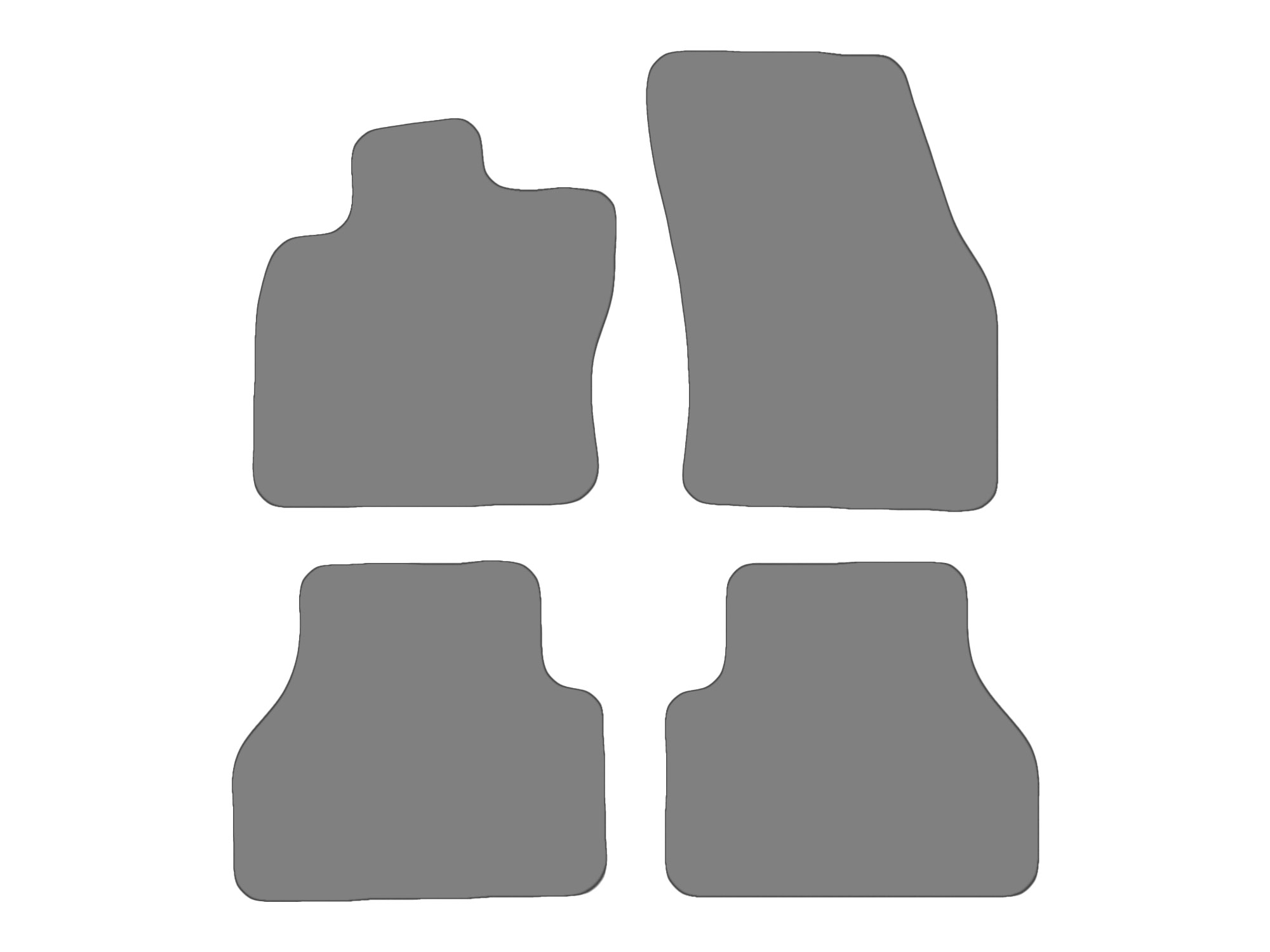 Floor mat set for VW Caddy V, type SB  (year of construction 2020-2025)