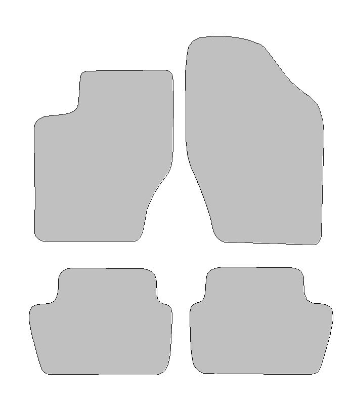 Fußmatten-Set für Citroen C4 II Typ B7 (Baujahr ab 2009)