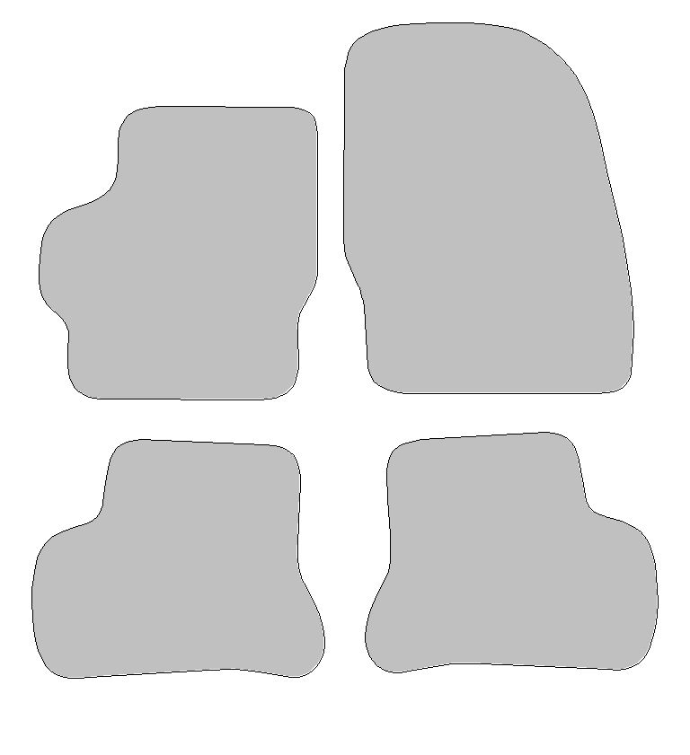 Fußmatten-Set für Mazda 3, Typ BL  (Baujahr 2008-2014)
