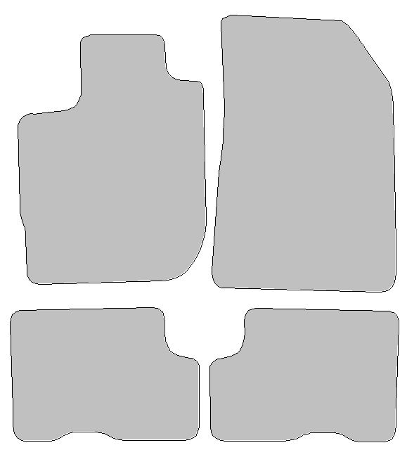 Car mat set for Dacia Duster II type  (Built from 2018)