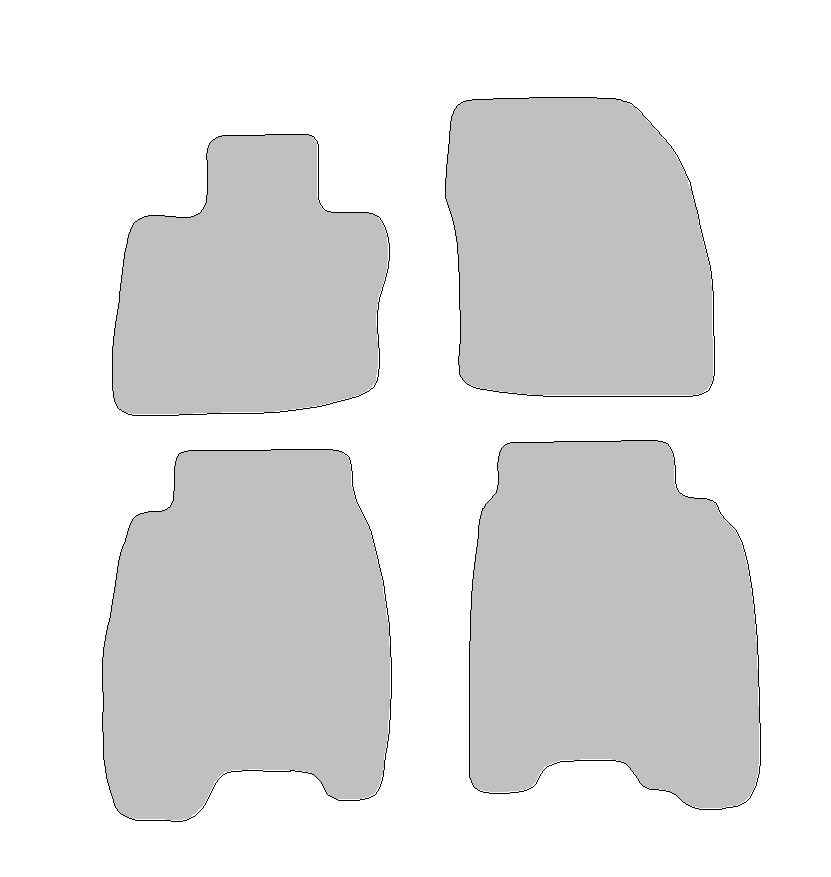 Fußmatten-Set für Honda Civic VIII, Typ FK, FN, FA, FD (Baujahr 2005-2012)