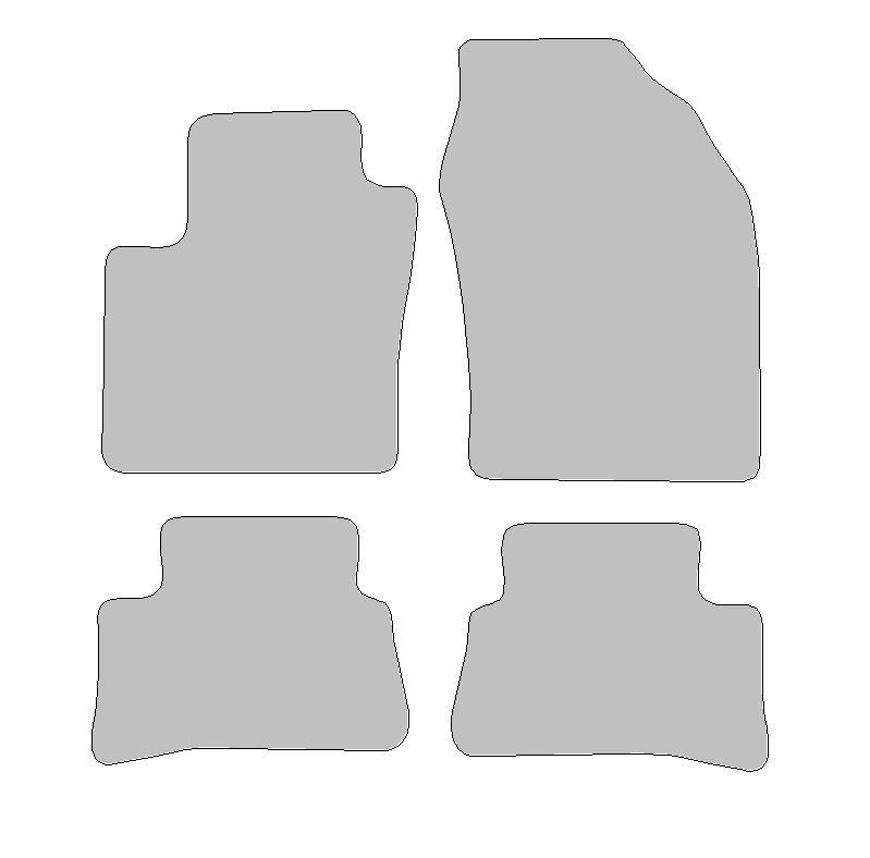 Floor mat set for Toyota C-HR (AX20) Hybrid type  (constructed 2024 - present)