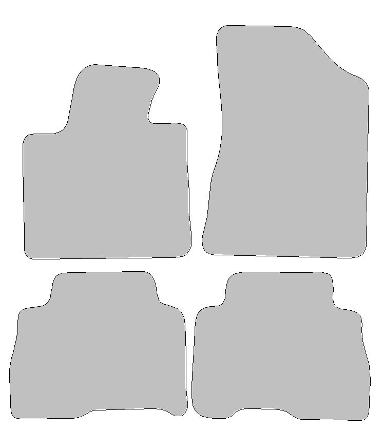 Fußmatten-Set für Kia Sorento III, Typ UM (Baujahr 2015-2023)