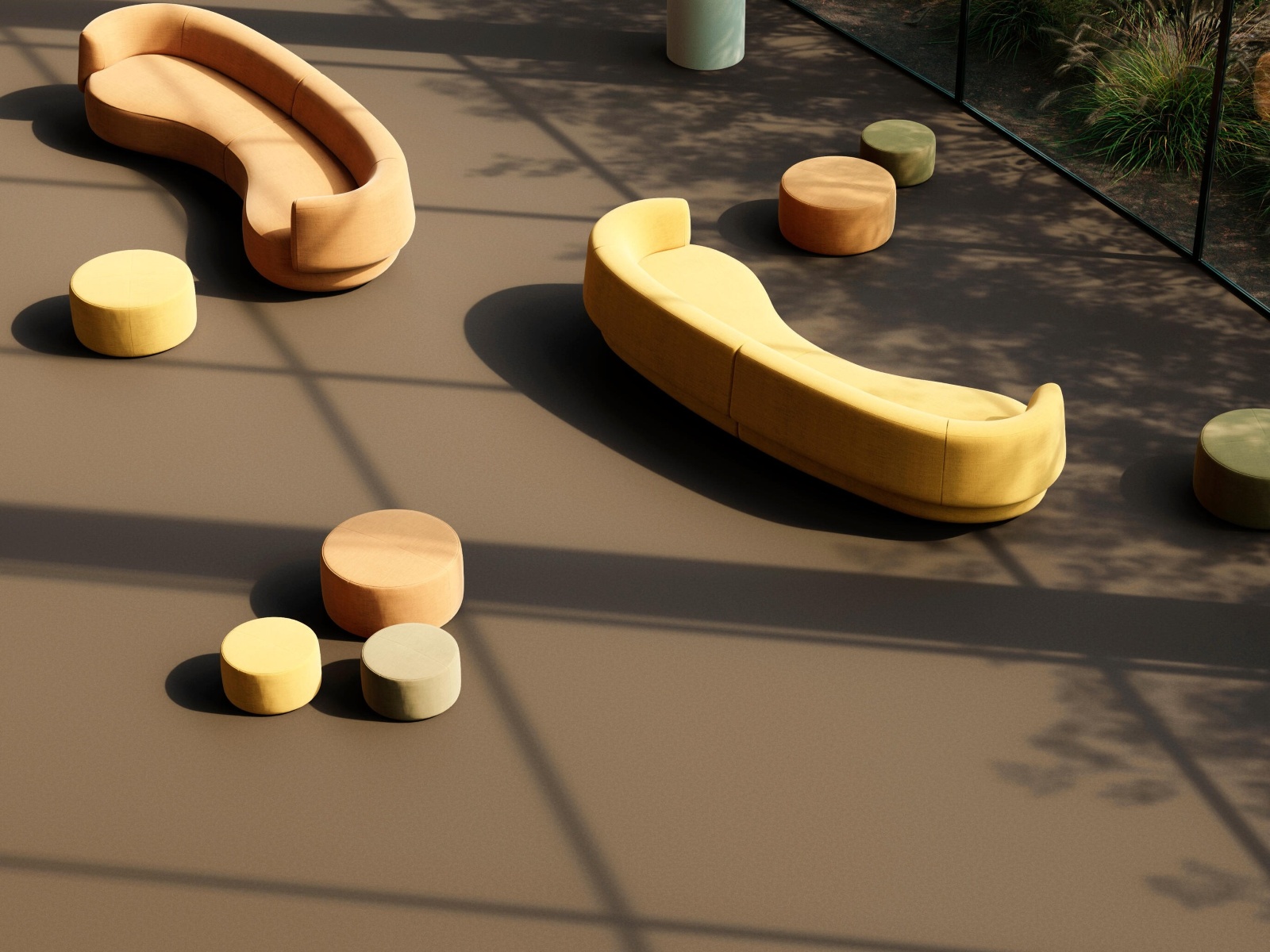 Tijdloos naaldvilt tapijt Rubie