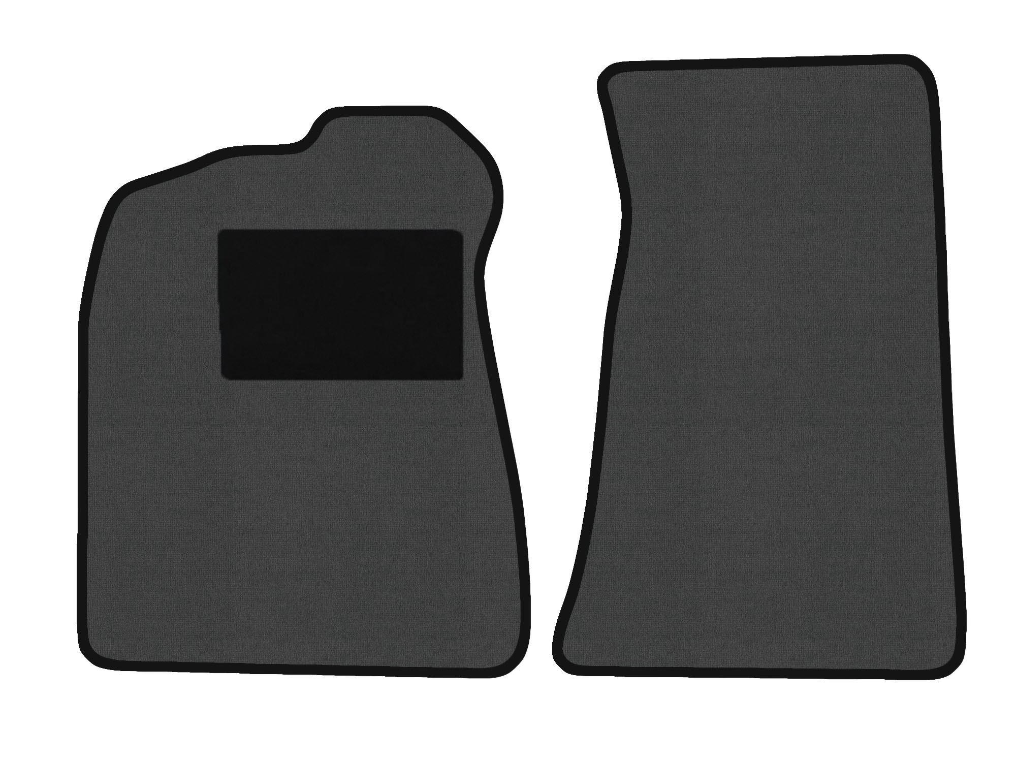 Remnant stock: car mats suitable for Alfa Romeo Spider 115, Deluxe grau, warp colour grey