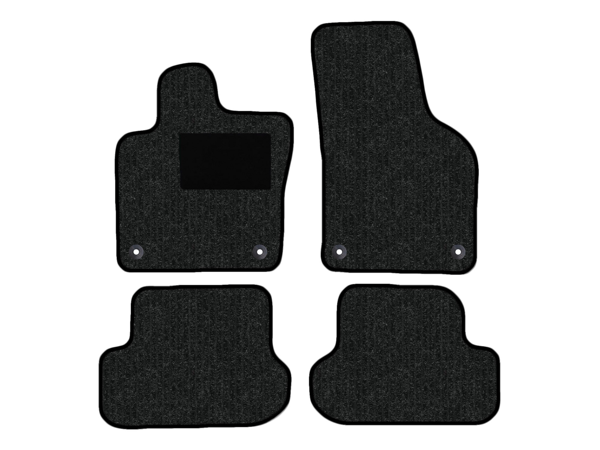 Remnant stock: car mats suitable for VW Beetle 5C, Robust anthrazit, warp colour grey