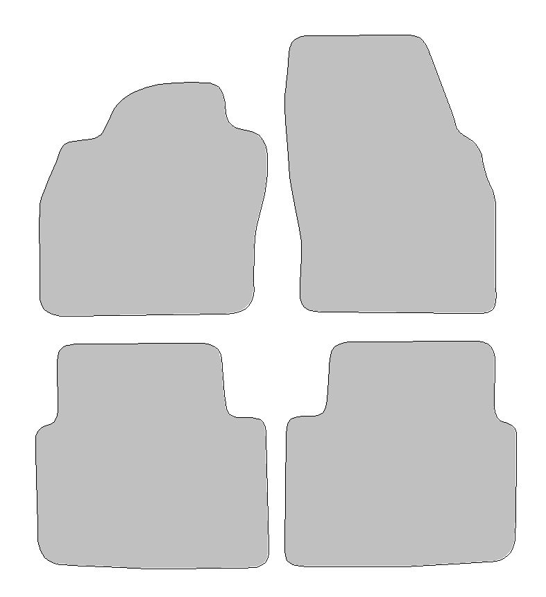 Fußmatten-Set für Skoda Scala, Typ NW1 (Baujahr 2019-2023)