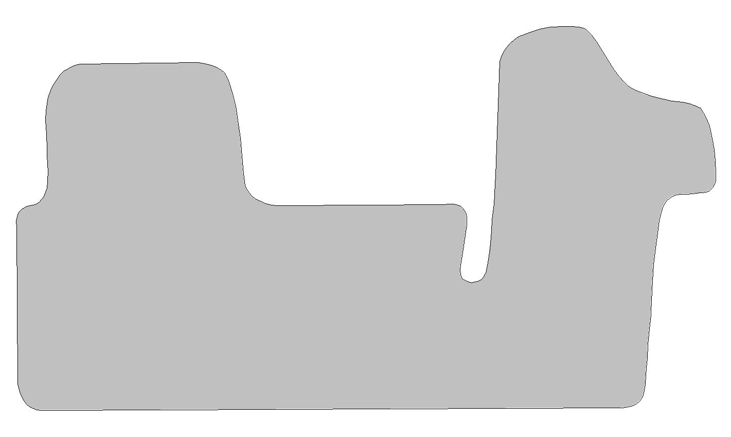 Fußmattenset für Opel Movano B Typ X62 3-Sitzer (Baujahr ab 2010), 1-tlg