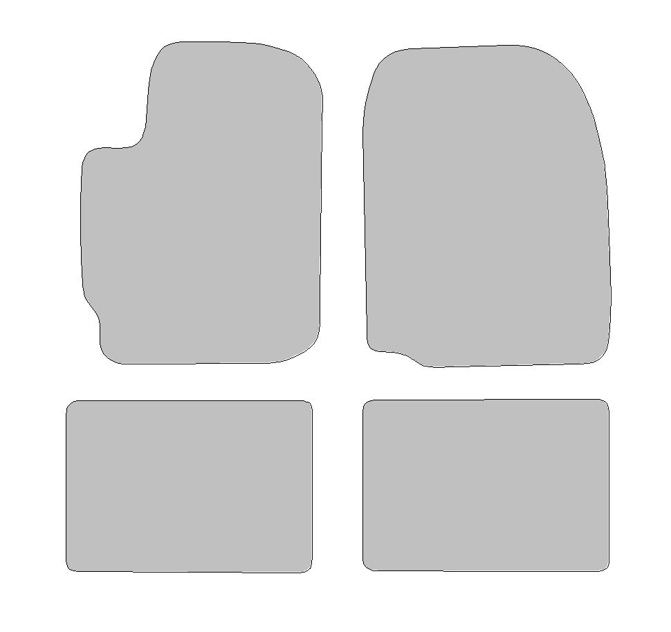Fußmatten-Set für Daihatsu Materia Typ M4 (Baujahr 2006 - 2016)