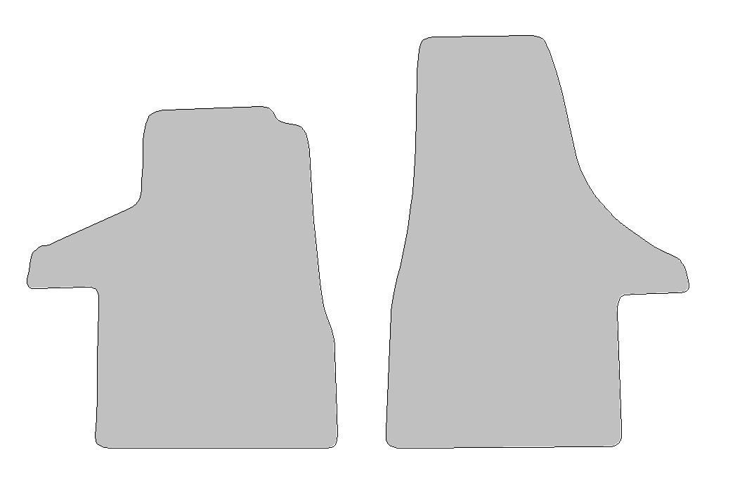 Fußmatten-Set für VW T5, Typ 7E, 7J, 7H (Baujahr 2003-2015)