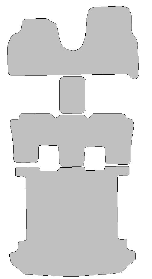 Fußmatten-Set für Citroen C8 Typ EA, EB, 5-Sitzer (Baujahr 2002 - 2014)