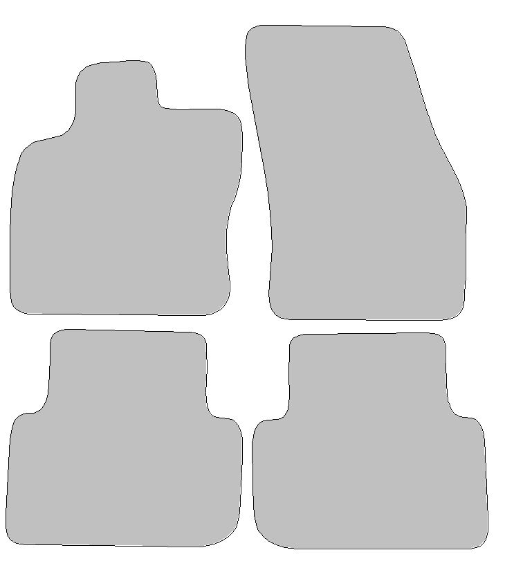 Fußmatten-Set für VW Tiguan, Typ AD1, AX1 (Baujahr 2016-2023)